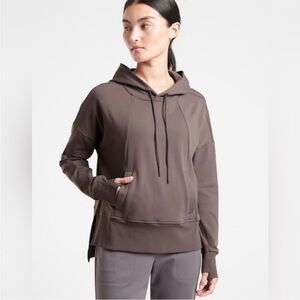 Athleta Mission Hoodie in Shale Size Large 597965